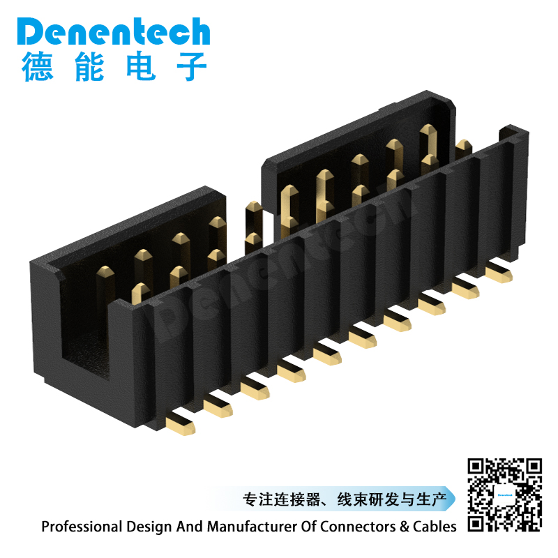 Denentech low price 2.00MM box header H6.05MM dual row SMT